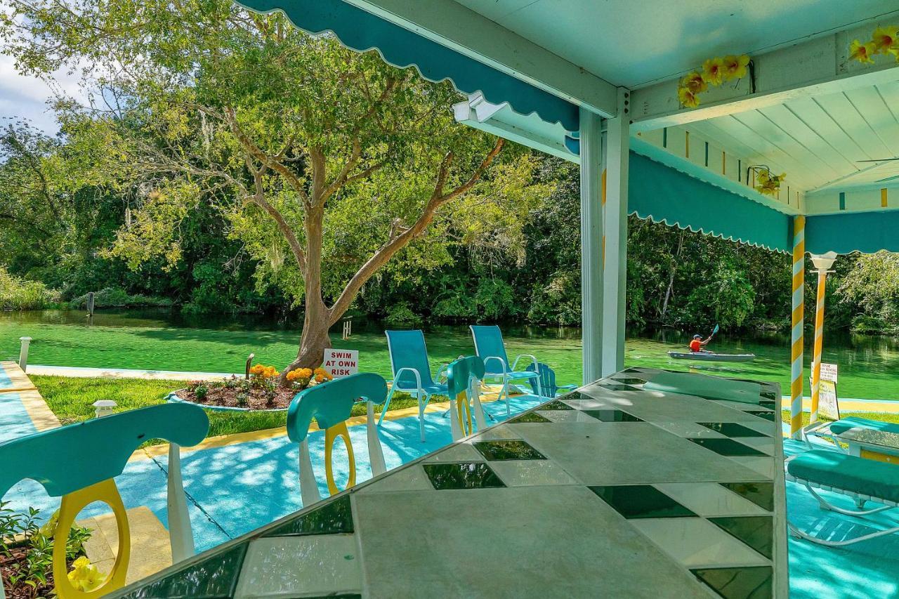Pams Mermaid House With Riverfront Yard And Lanai! Apartment Weeki Wachee Exterior photo